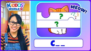 Guess the Item Puzzle from AZ  Alphabet Surprise Puzzle and Sound Solving Game with Miss V [upl. by Carmelita]