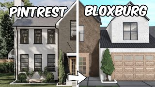 BUILDING A PINTREST HOUSE IN BLOXBURG [upl. by Aierdna295]