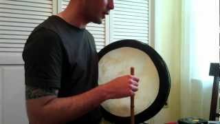 THREE Basic Strokes on the Bodhrán [upl. by Elayne442]