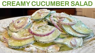 Amazingly Delicious Creamy Cucumber Salad  Cucumber Salad Recipes [upl. by Lrad]