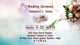 Wedding Ceremony  Emmanwel amp Seema  30 December 2023 [upl. by Notgnihsaw]