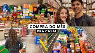 COMPRA DO MÊS PARA CASAL NO ATACADÃO 💫 Com valor total [upl. by Yates]