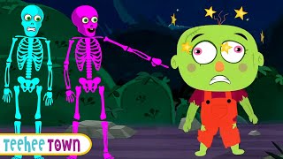 Skeletons And Funny Zombie Song 💀 Spooky Scary Skeletons Song By Teehee Town [upl. by Chicky]