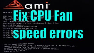 How to fix quotCPU Fan not detectedquot errors and warnings [upl. by Alleira275]