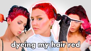 Dyeing my hair Red 11 times [upl. by Prober408]