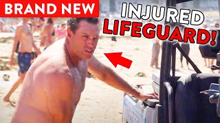 Lifeguard Injures Himself During Mass Rescue [upl. by Rosalba]