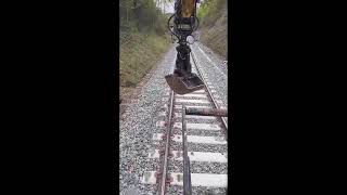 Routine maintenance of railroad track [upl. by Harri933]