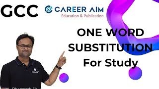 CCE  One word Substitution for Study  English Grammar  Career Aim [upl. by Attaynek]