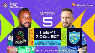 LIVE  St Kitts amp Nevis Patriots vs St Lucia Kings  CPL 2024 [upl. by Adriana]