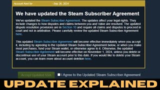 Steam Subscriber Agreement Update Lawyer Explains [upl. by Einnok342]