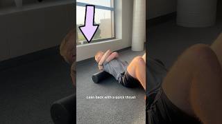 Crack Your Back With a Foam Roller 10 Second Pain Relief [upl. by Ogg506]