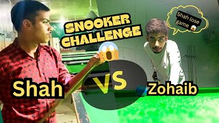 snooker challenge shah and zohaib  kon jeeta ga 😍😍 [upl. by Imoyn]