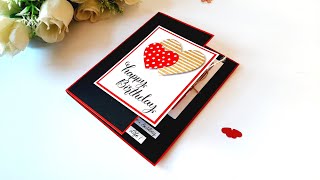 Beautiful Handmade Birthday card  DIY Greeting card for Birthday  Tutorial [upl. by Tai]