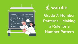 Grade 7  Number Patterns making a rule for a pattern [upl. by Ruelu]