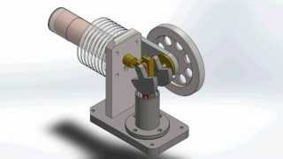 Horizontal Stirling Motor [upl. by Hopper]