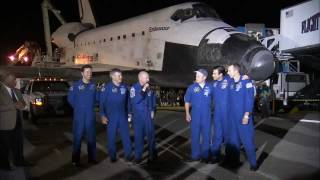 STS134 Landing Crew Comments [upl. by Longerich]