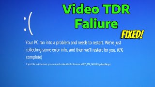 How To Fix Video TDR Faliure  atikmpagsys in Windows 11 [upl. by Sadnalor]