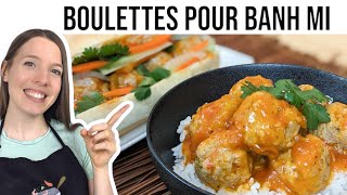 Boulettes Vietnamiennes à la Sauce Tomate FACILE  HOP DANS LE WOK [upl. by Enelym942]