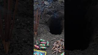 Different Types of Unique Crackers Testing in Hole with Agarbatti POV Bullet Bomb Bidi Bijli Bomb [upl. by Chlori]