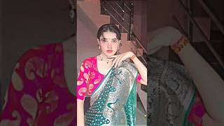 Marathi saree draping💚viral marathisaree sareedraping marathimulgi fypシ゚viral fyp [upl. by Donaugh315]