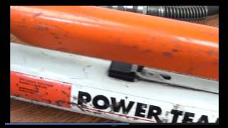 SPX Power Team P59 Model C Hydraulic 10000 PSI Hand Pump [upl. by Rhyner]