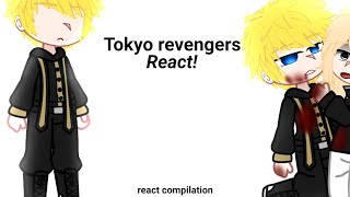 react compilation Tokyo revengers react to Takemichi and TokRevTakemikeymitake auAngst AU [upl. by Ecirahs739]