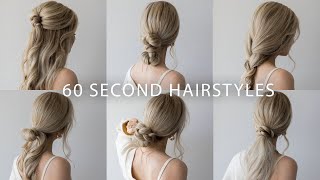 6 QUICK amp EASY HAIRSTYLES  Cute Long Hair Hairstyles [upl. by Attehcram256]