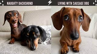 Best Dachshund Dogs Video compilation Naughty Sausage Dogs Living with Dachshund Wiener Puppies [upl. by Stedt]