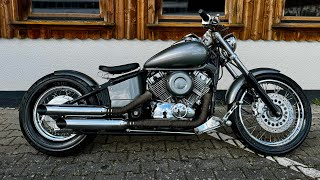 Yamaha XVS 650 BOBBER Dragstar w Jardine Exhaust Setup [upl. by Sterner]