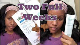 I tried Gladskin Gel to Milk Cleanser and Sebamed Clear Face Care Gel on my Acne  Full review [upl. by Edwards]