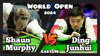 Shaun Murphy vs Ding Junhui  World Open Snooker 2024  Last 16 Live Full Match [upl. by Prentice]