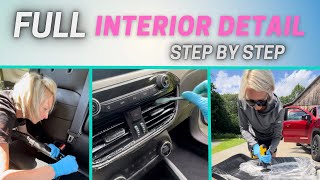 How To Clean and Detail A Car  My Interior Detail Process  Mobile Auto Detailing Business [upl. by Alrak]