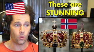 American Reacts to Norwegian Kronregaliene [upl. by Trici]