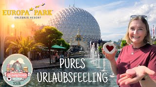 EUROPAPARK  Pures Urlaubsfeeling mit Hildabrötchen amp Macaron ☀️🎢 [upl. by Nelac]