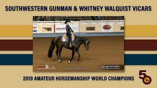 AQHA World Show Memories Southwestern Gunman amp Whitney Walquist Vicars [upl. by Noskcire]