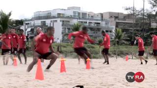 Flamengo treina na praia do Recreio [upl. by Liane]