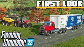 Farming Simulator 22  FIRST LOOK GAMEPLAY [upl. by Vokay]