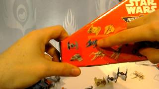 Opening a full box of Star Wars Micro Machines blindbags gold rares   Bumf Box [upl. by Ameg]