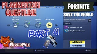 Fortnite Save The World STW  Plankerton part 4  Cork That Space Hole [upl. by Launcelot526]