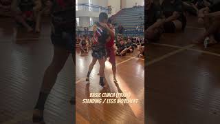 Clinching pram basics  standing  leg movements kru Suphan Chabairam [upl. by Pahl]