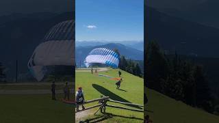 Paragliding launch in Werfenweng paragliding parapente [upl. by Nnaeirb]