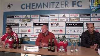 Chemnitzer FC  SSV Jahn Regensburg Pressekonferenz nach dem Spiel 17 Spieltag [upl. by Akirat515]