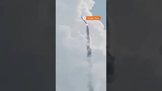 Chinese space rocket accidentally launches then crashes [upl. by Grounds495]