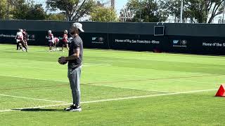 Ricky Pearsall On The Sideline Watching 49ers Practice [upl. by Lindblad]