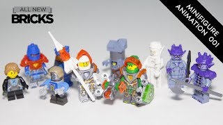 Lego Nexo Knights of Knighton Castle Minifigure Animation [upl. by Nawuq]