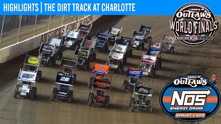 World of Outlaws NOS Energy Drink Sprint Cars  Dirt Track at Charlotte  Nov 8 2024  HIGHLIGHTS [upl. by Rudy]