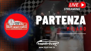 In diretta dal Rallye di Monte Carlo Historique 2024  Partenza da Milano [upl. by Dew]