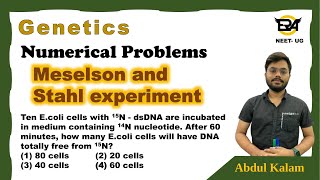 Meselson and stahl’s experiments  Question  Molecular basis of inheritance  NEET [upl. by Falito]