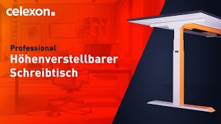 celexon elektrisch höhenverstellbarer Schreibtisch Professional Teaser [upl. by Nimajeb710]