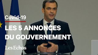 Covid19  les 5 annonces d’Olivier Véran [upl. by Sproul]